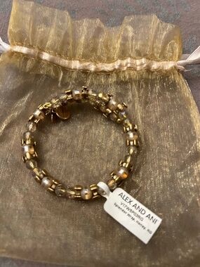 Alex and Ani Splender Wrap Honey bracelet